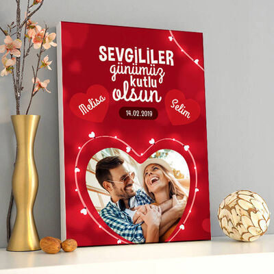 14 Şubat Hatırası Sevgililere Özel Kanvas - 1