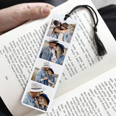 4 Fotoğraflı Kişiye Özel Kitap Ayracı - 1