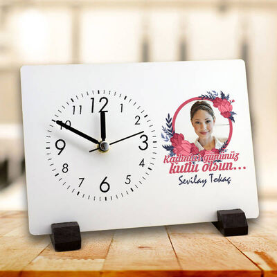 8 Mart Kadınlar Günü Temalı Masa Saati - 1