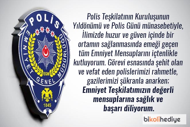 polis haftası kutlama sözleri