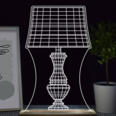 Abajur Tasarımlı 3d Led Lamba - 1