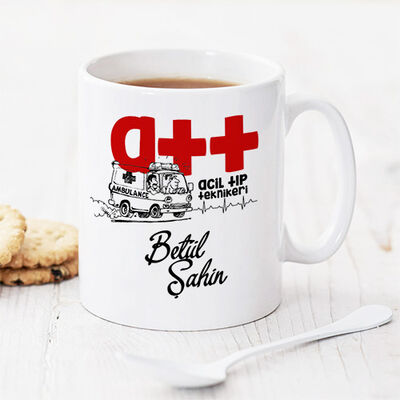 Acil Tıp Teknikerlerine Hediye Kupa Bardak - 1