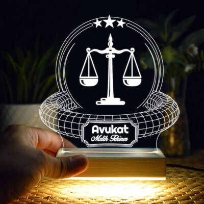 Adalet Terazisi 3d Led Lamba - 1