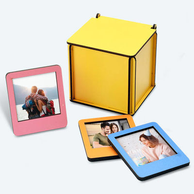 Ahşap Kutulu 12 Renkli Mini Polaroid Çerçeve - 4