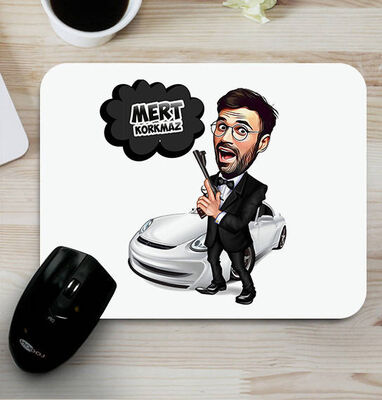 Ajan Bond Karikatürlü Mouse Pad - 1