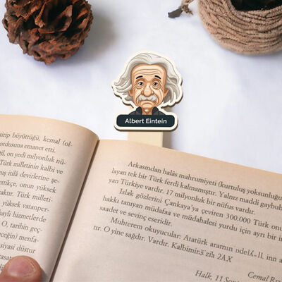 Albert Einstein Esprili Çubuk Kitap Ayracı - 1