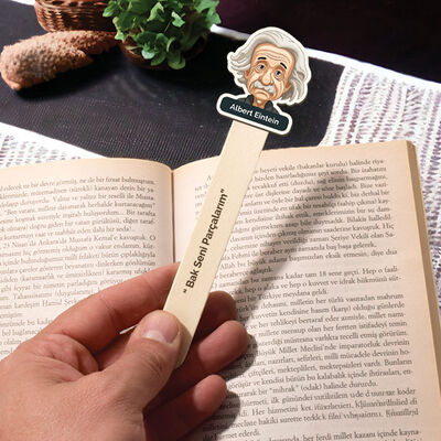 Albert Einstein Esprili Çubuk Kitap Ayracı - 4