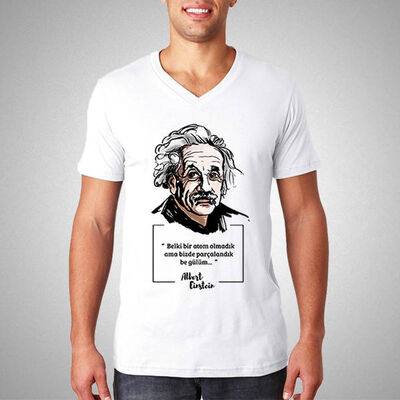 Albert Einstein Esprili Tişört - 1