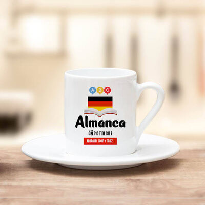 Almanca Öğretmenlerine Hediye Kahve Fincanı - 1