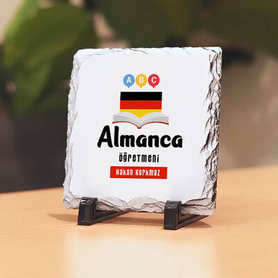 Almanca Öğretmenlerine Hediye Taş Baskı - 1
