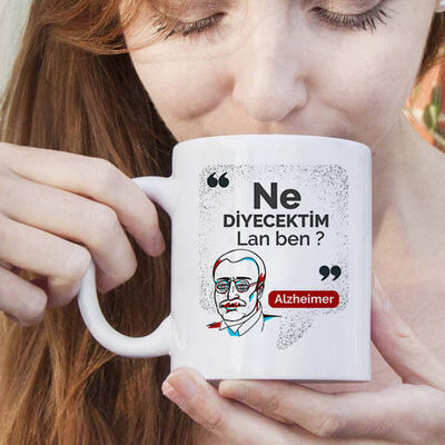 Alzheimer Esprili Kahve Kupası - 1
