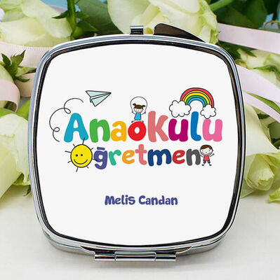 Anaokulu Öğretmenine Hediye Makyaj Aynası - 1