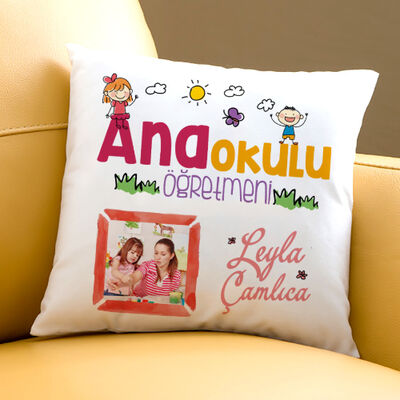 Anaokulu Öğretmenine Hediye Yastık - 1