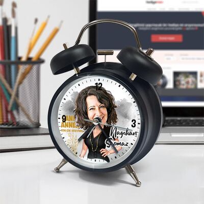 Anne Candır Karikatürlü Çalar Saat - 4