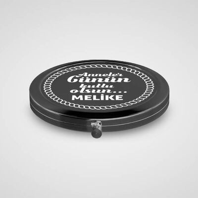 Anneler Günün Kutlu Olsun Siyah Makyaj Aynası - 1