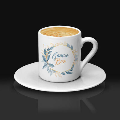 Annelere Hediye İsme Özel Kahve Fincanı - 1