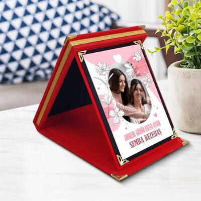 Annelerin En Güzeli Fotoğraflı ve Mesajlı Plaket - 1