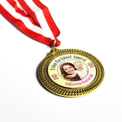 Anneye Özel Fotoğraflı Madalyon - 1
