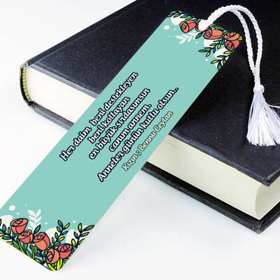 Anneye Özel Mesajlı Kitap Okuma Ayracı - 1