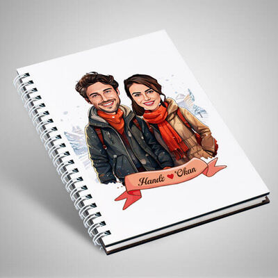 Aralık Ayında Aşk Karikatürlü Defter - 1
