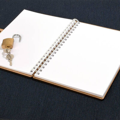 Aralık Ayında Aşk Karikatürlü Kilitli Defter - 2