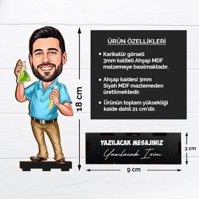 Araştırma Yapan Öğretmen Karikatürlü Biblo - 2