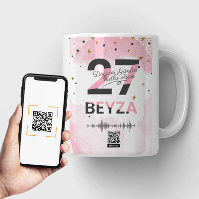 Arkadaşa Hediye Doğum Günü Ses İzi Bardak - 2