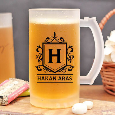 Arkadaşa Hediyelik İsimli Bira Kadehi - 1