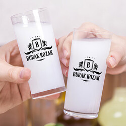 Arkadaşa Hediyelik Tasarım İkili Rakı Bardağı - 2