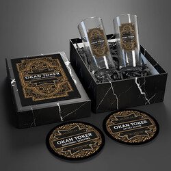 Arkadaşa İsimli İkili Rakı Bardağı Seti - 1
