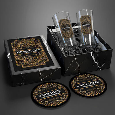 Arkadaşa İsimli İkili Rakı Bardağı Seti - 1