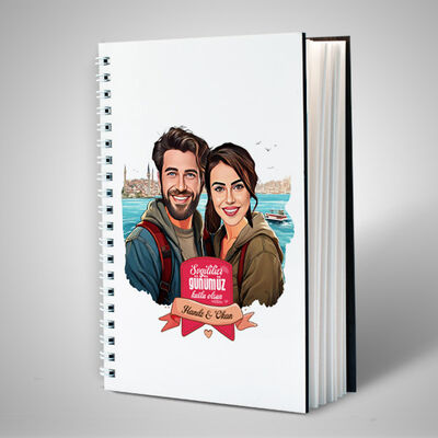 Aşıklar Şehri İstanbul ve Biz Karikatürlü Defter - 2