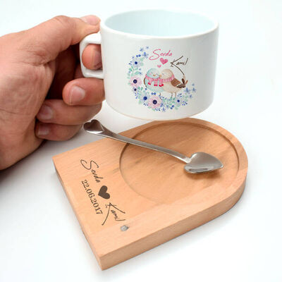 Aşıklara Özel Tasarım Lüks Çay Fincanı - 2
