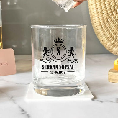 Asil Tasarım Kişiye Özel Gravürlü Viski Bardağı - 2