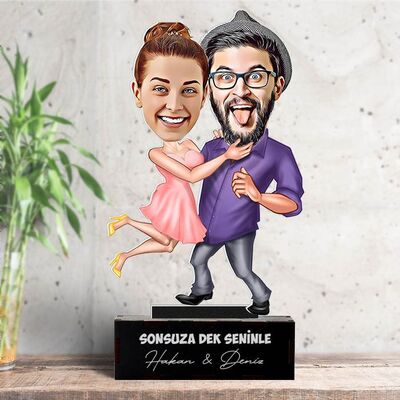 Aşk Bize Benzer Karikatürlü Biblo - 1