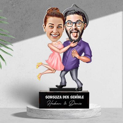 Aşk Bize Benzer Karikatürlü Biblo - 3