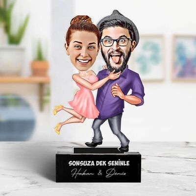 Aşk Bize Benzer Karikatürlü Biblo - 5