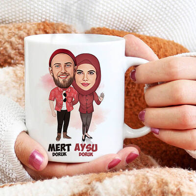 Aşkımızın Halleri Karikatürlü Bardak - 1