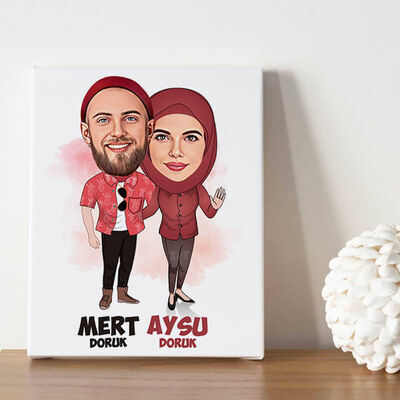 Aşkımızın Halleri Karikatürlü Tablo - 1