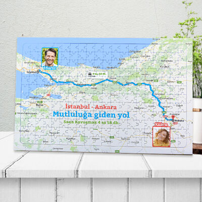 Aşkımızın Haritası Kişiye Özel Puzzle - 1