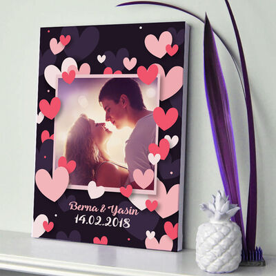 Aşkımızın Romantik Portresi Kanvas Tablo - 1