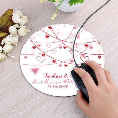 Aşkla Geçen Günlerimiz Yuvarlak Mousepad - 3