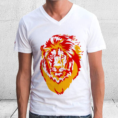 Aslan Figürlü Erkek Tişörtü - 1
