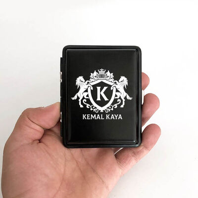 Aslan Temalı Çakmak ve Sigara Tabakası Seti - 4
