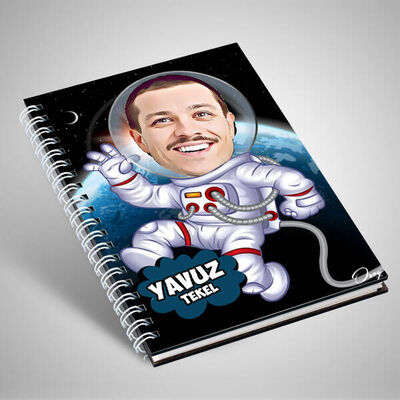 Astronot Karikatürlü Defter - 1