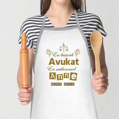 Avukat Anneye Hediye Mutfak Önlüğü - 1