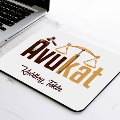 Avukatlara Hediyelik İsme Özel Mousepad - 1