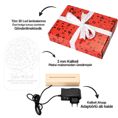 Ayetel Kürsi Dualı 3d Led Lamba - 4