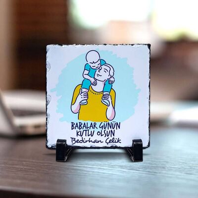 Baba ve Oğul Dekoratif Taş - 1
