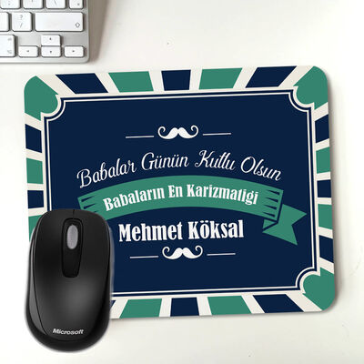 Babalar Günü Mesajlı Hediye Mousepad - 1